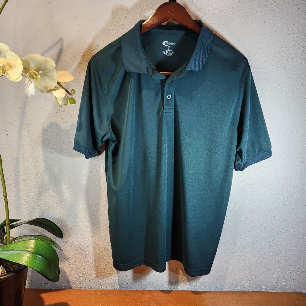 Dark Teal Premium Wear Men Polo T shirt